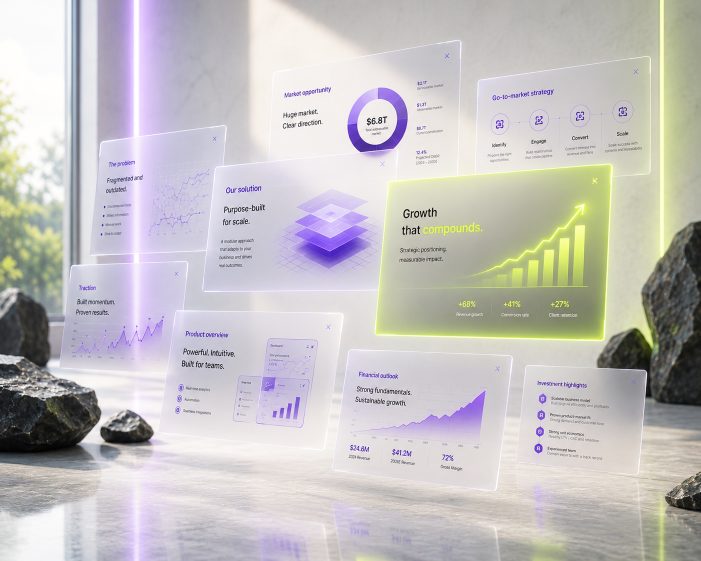 Your pitch, designed to close